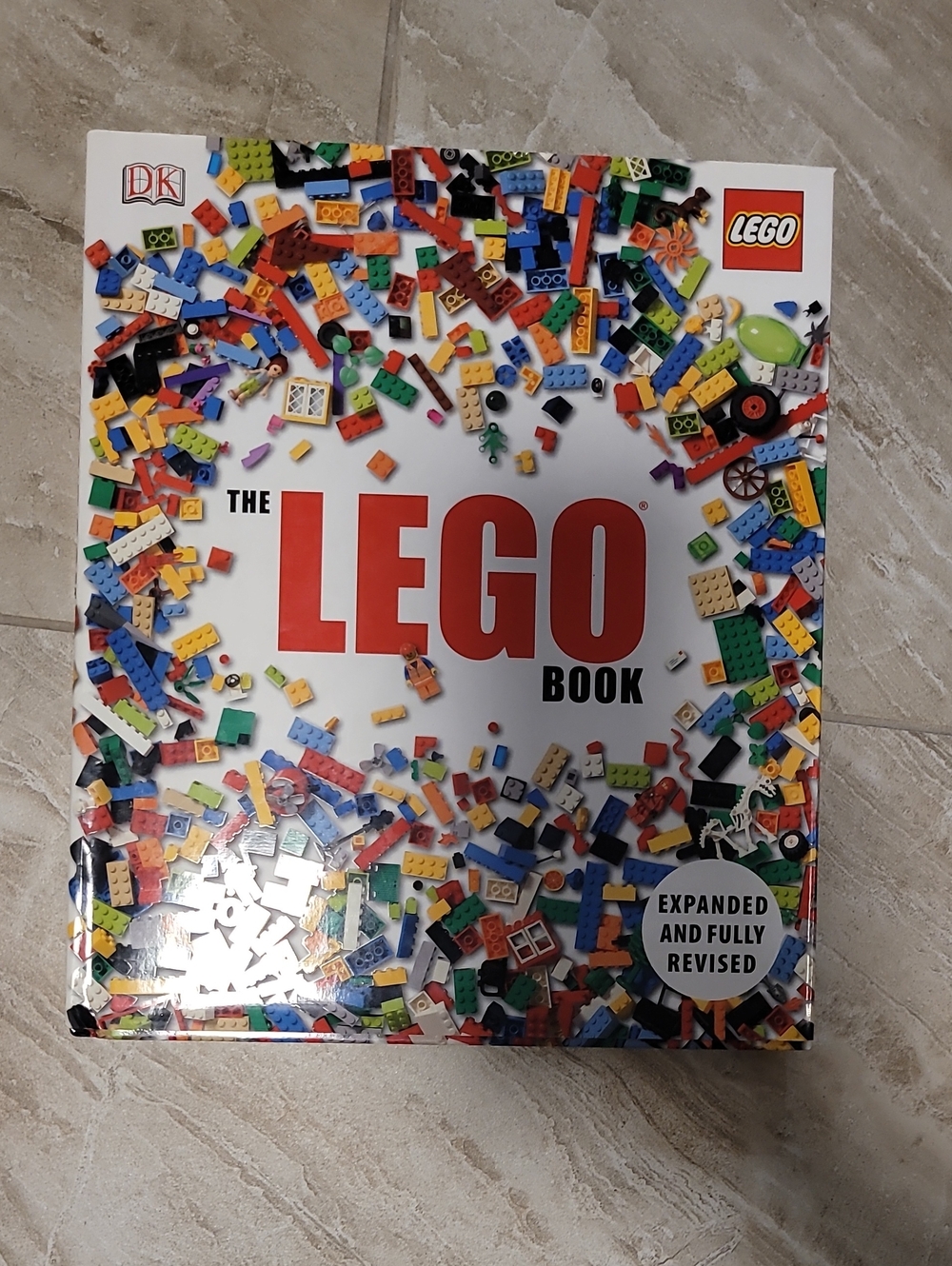 Lego Multicolor Book Cover with Red Logo